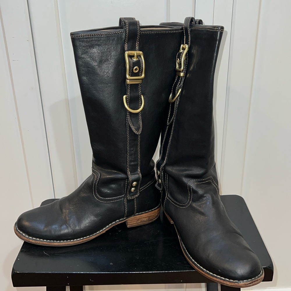 Coach Black Weslyn Boots/Booties Tall Riding Boots festival